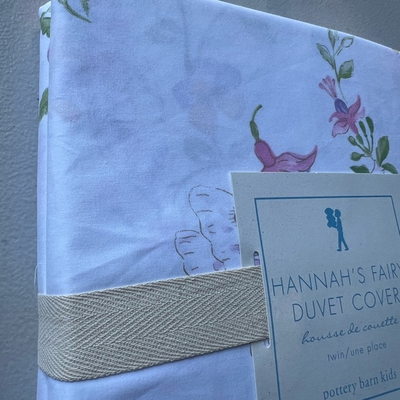 New Pottery Barn Hannah's Fairy Floral Duvet Cover - Picture 4 of 5